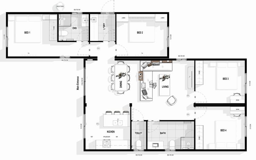 Cedar floor plan